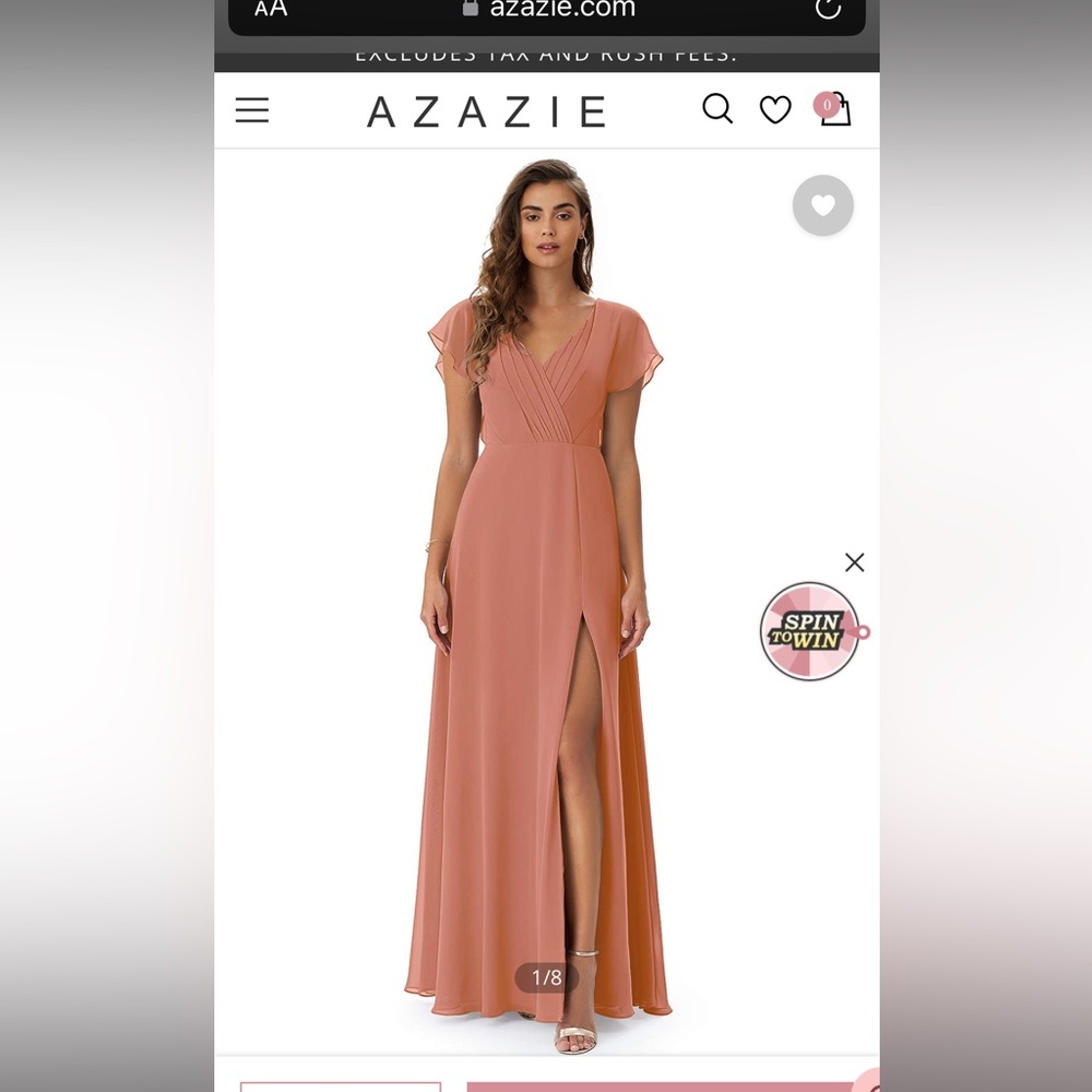Azazie size 6 Mai Tai bridesmaid wedding guest gown dress